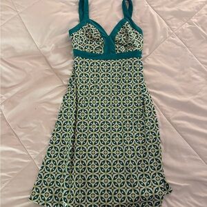 Patagonia Teal and Yellow Mini Dress